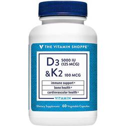 The Vitamin Shoppe D3 & K2 5000 IU 60 st