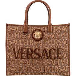 Versace Allover Large Tote Bag - Brown