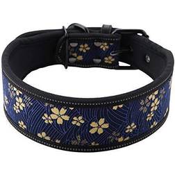 Pssopp Nylon Adjustable Reflective Buckle Dog Collar M