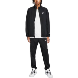 Nike Club Men's Poly Knit Tracksuit - Black/White