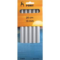 Pony Classic 20cm Double Point Knitting Needles 15mm Set of 5