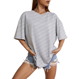 Shein Solid Drop Shoulder Tee