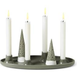 Kähler Nobili Green Julelysestage 33cm