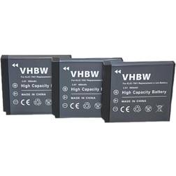 VHBW Batteries for Kodak EasyShare 650mAh Compatible 3-pack