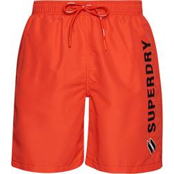 Superdry Code Applque Recycled Swim Shorts 19" - Havana Orange
