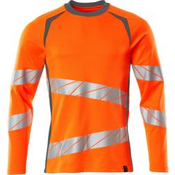Mascot Safe Långärmad T-shirt - Varsel Orange/Mörk Petroleum