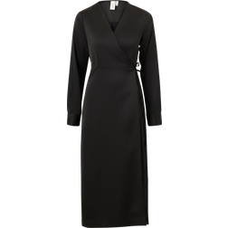 Y.A.S Yaspella Wrap Dress - Black