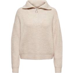 Only Baker Knitted Pullover - White/Cloud Dancer