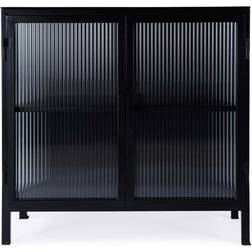 Butler Specialty Company Hoxton Ribbed Black Storage Cabinet 31x30"