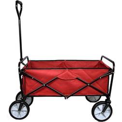 MonsterShop Chariot Pliable de Jardin Rouge