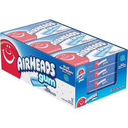 Airheads Blue Rasberry Chewing Gum 138oz 12