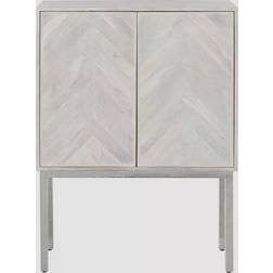Ellos Chevron White Opbevaringsskab 80x107cm