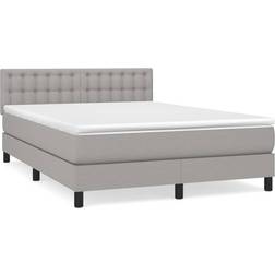 vidaXL 3140377 Light Gray Rahmenbett 144x203cm