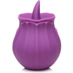 XR Brands Bloomgasm Wild Violet Licking Silicone Stimulator Purple