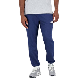 New Balance Herren Hose Essentials Stacked Logo French Terry Sweatpant Blau