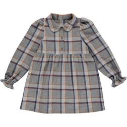 Müsli Check Twill L/S Dress - Indigo