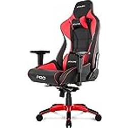AKracing Master PRO Spelstol, PU-läder, Svart/Röd, 5 års tillverkargaranti