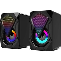 MTP Products RGB Stereo Gaming Högtalare X2 2x3W Svart