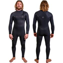 O'Neill Hyperfreak 3/2 Chest Zip Full Wetsuit black black/black