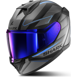 SHARK Helmets D-Skwal 3 Full Face Helmet - Sizler Black/Dark Grey/Blue