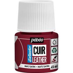 Pebeo Setacolor Leather Paint 45ml Deep Red