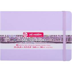 Royal Talens Hardcover Sketchbook Pastel Violet 14.8 x 21 cm