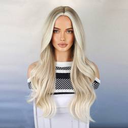 Shein Light Golden Synthetic Wig Long Wavy Brown