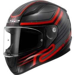 LS2 FF353 Rapid II Circuit Helm - Schwarz/Rot