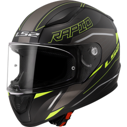 LS2 FF353 Rapid II Full Face Helmet - Black/Grey/Neon Yellow