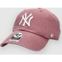 47 Brand Casquette New York Yankees Clean Up No Loop Label - Rose