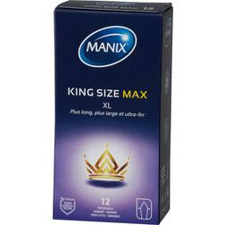 Manix King Size XL Kondomer 12 stk Clear