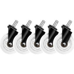 Deltaco Gaming Hjul til Gamingstol Hvid 5-Pack