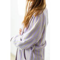 Bongusta Naram Bath Robe Bademantel Lilac & neon yellow