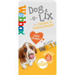 Webbox Pack of 6 Dog-e-Lix Jelly Snacks Chicken Peanut Butter