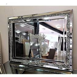 Canora Grey Aceston Silver Wall Mirror 60x80cm