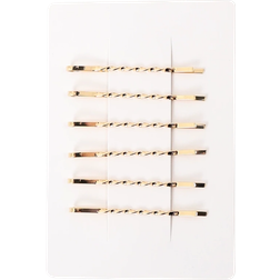 NICMA Styling Golden Hair Pins 6-Pack