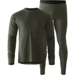 Ullmax Merino Warm Set M - Green Stripe