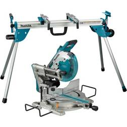 Makita DLS110Z 36V Twin 18V 260mm Brushless Slide Compound Mitre Saw Body & DEBWST06 Saw Stand