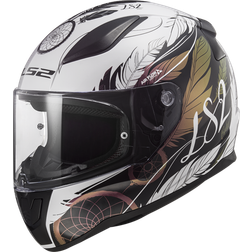 LS2 Integralhjelm FF353 Rapid II Boho, Hvid/Sort/Pink