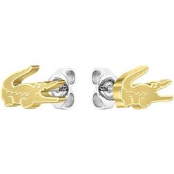 Lacoste Crocodile Earrings - Gold/Silver