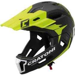 Cratoni C-Maniac 2.0 MX MTB Hjelm Sort/Lime Hjelmstørrelse 58-61