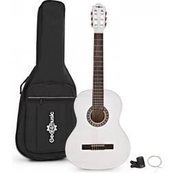 Gear4music Klassisk Gitarr Paket Vit