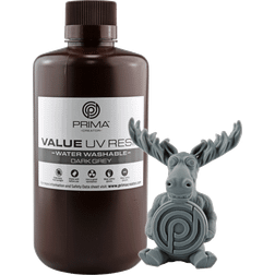 PrimaCreator Value Water Washable UV Resin 1000 ml Mörkgrå