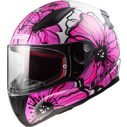LS2 Integralhjelm FF353 Rapid II Poppies, Pink