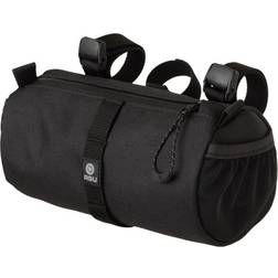 AGU Venture styrväska rullväska, 1,5 cykelväska styre fram för cykelpackning, vattenavvisande, reflekterande, enkel installation, svart