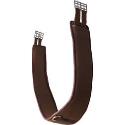 Horze Frontera Shaped Neoprene Long Girth with Elastic Demitasse Brown 125 unisex