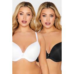 Yours Plunge Microfibre Bras White