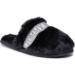 Tommy Hilfiger Fur Hotel Hjemmesko FW0FW07595BDS-35/36 Woman Polyester Black