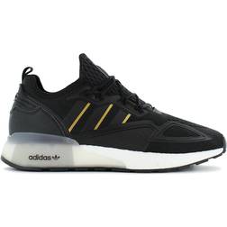 Adidas zx 2k boost lace-up black synthetic mens trainers fz3687 Schwarz