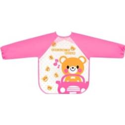 Bocioland Bib with Sleeves Teddy Bear Toy Car